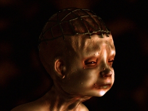 "Baby Mesh Head" - An early Zbrush piece I am sort of proud of.