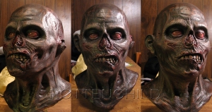 "Rotten Zombie" - One of my original latex masks. Sculpted, molded, cast, and painted by me under the guise "Rottenchild Studios".